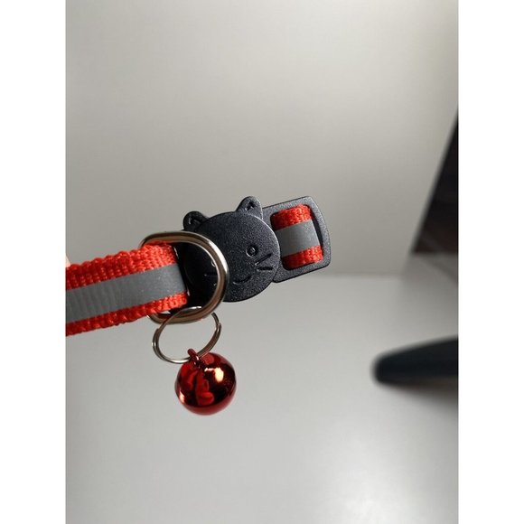 Red Cat Breakaway Collar New With Jingle Bell - Picture 5 of 5